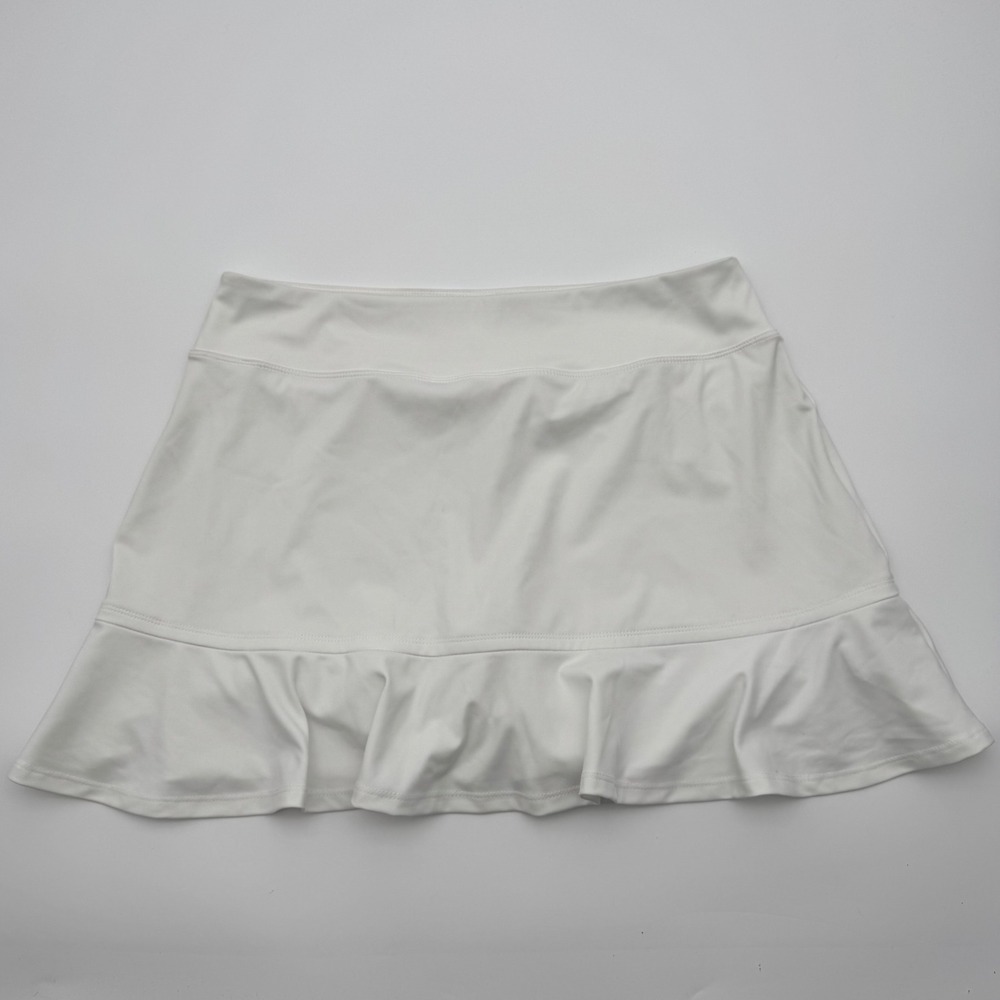 Tommy Bahama Golf Skort White Ruffle Hem Active Skirt Large